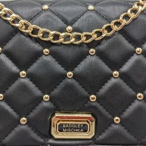 Badgley Mischka Quilted Handbag & Phone Case Set